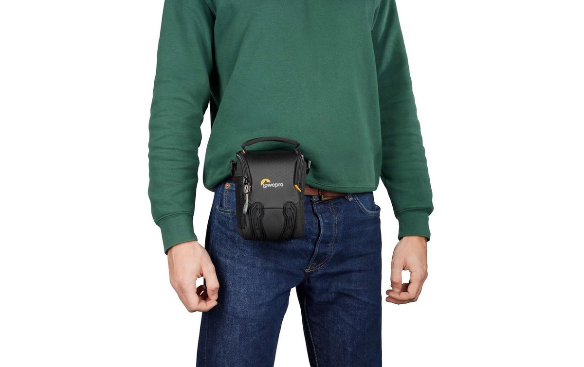 Lowepro Adventura SH 115 III Gürteltasche – Schwarz – für spiegellose Kameras (z. B. Fujifilm X-E2)