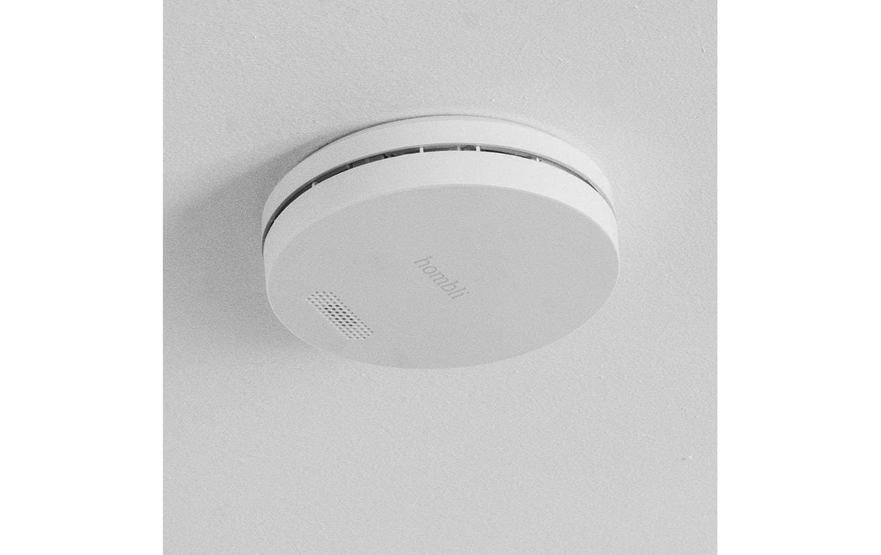 Hombli HBSA-0109 – Funk-Rauchmelder, fotoelektrisch, 10-Jahres-Batterie, 85 dB – Weiss, für Google Assistant