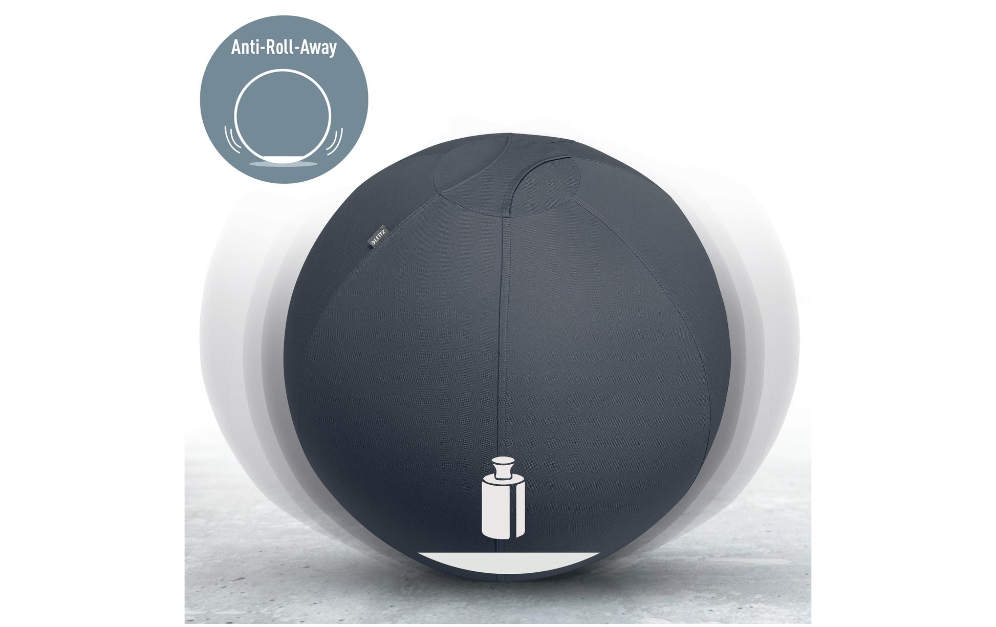 Leitz Sitzball Ergo Active – Ø 55 cm, dunkelgrau