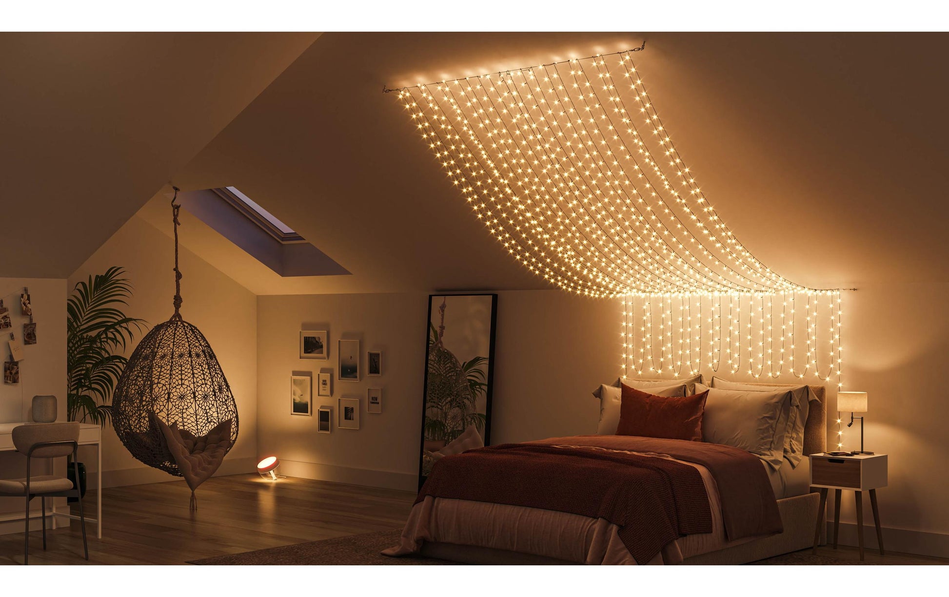 Philips by Signify Philips Hue Lichterkette – 2000–6500 K – IP44 – 24 V – ZigBee, Bluetooth – für Apple HomeKit, Alexa, Google