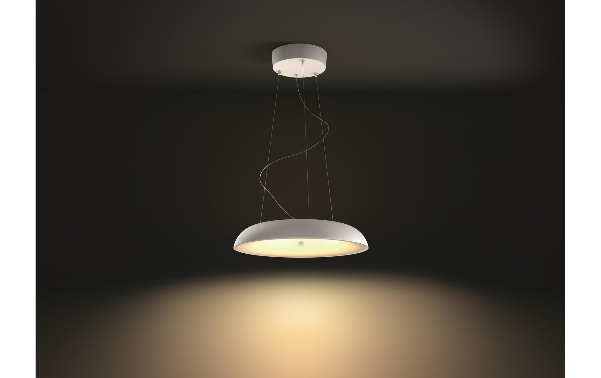Philips by Signify Philips Hue Deckenleuchte Amaze – Ø 43,4 × 7,7 cm, 2750 lm, 25 W, 2200–6500 K, dimmbar, weiss
