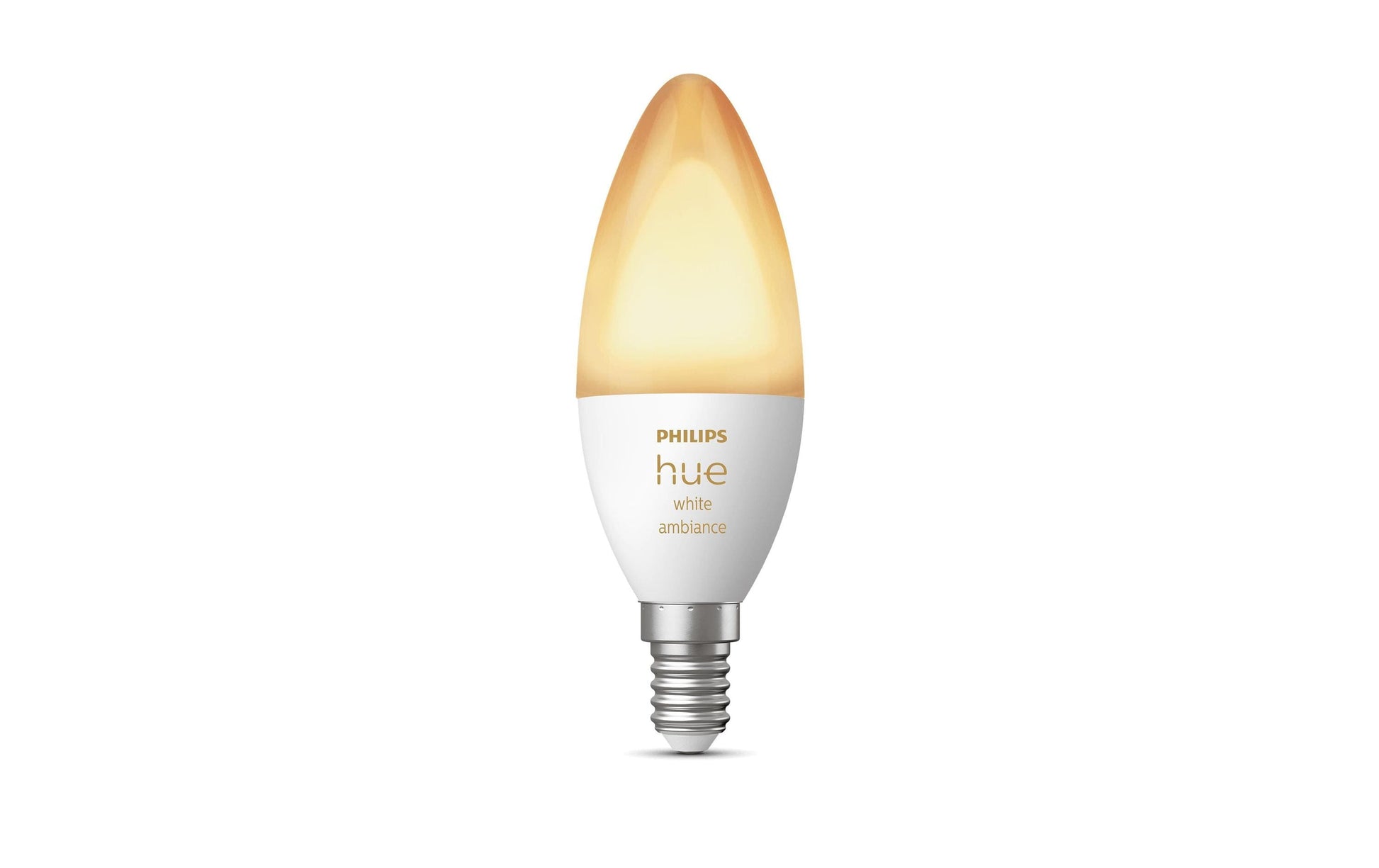 Philips by Signify Philips Hue Smart-Leuchtmittel E14 White Ambience – 470 lm, 2200–6500 K, App-Steuerung, dimmbar – Weiss
