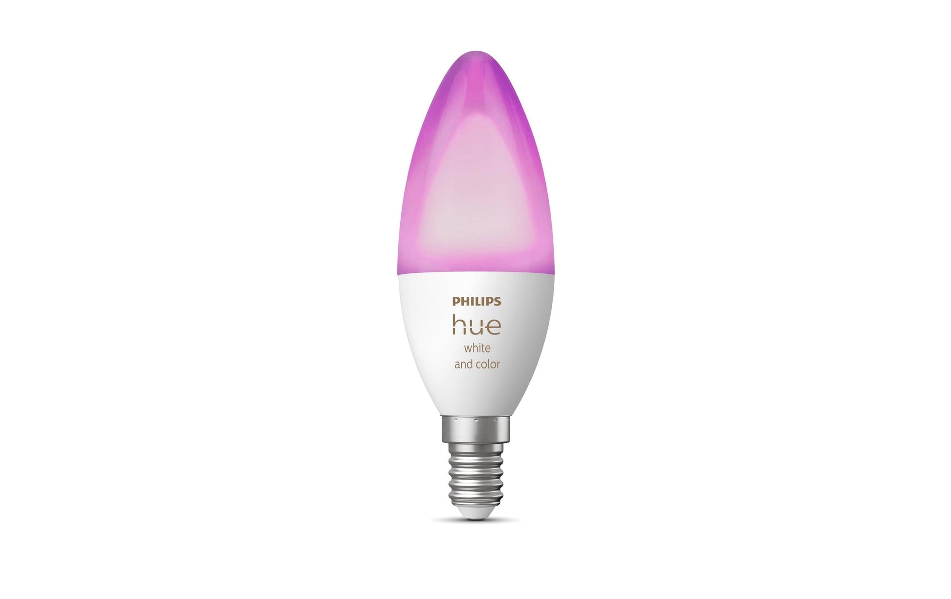 Philips by Signify Philips Hue Smart-Leuchtmittel E14 Kerze – RGB+CCT 2000–6500 K, 470 lm, 5,3 W, Bluetooth – für Philips Hue