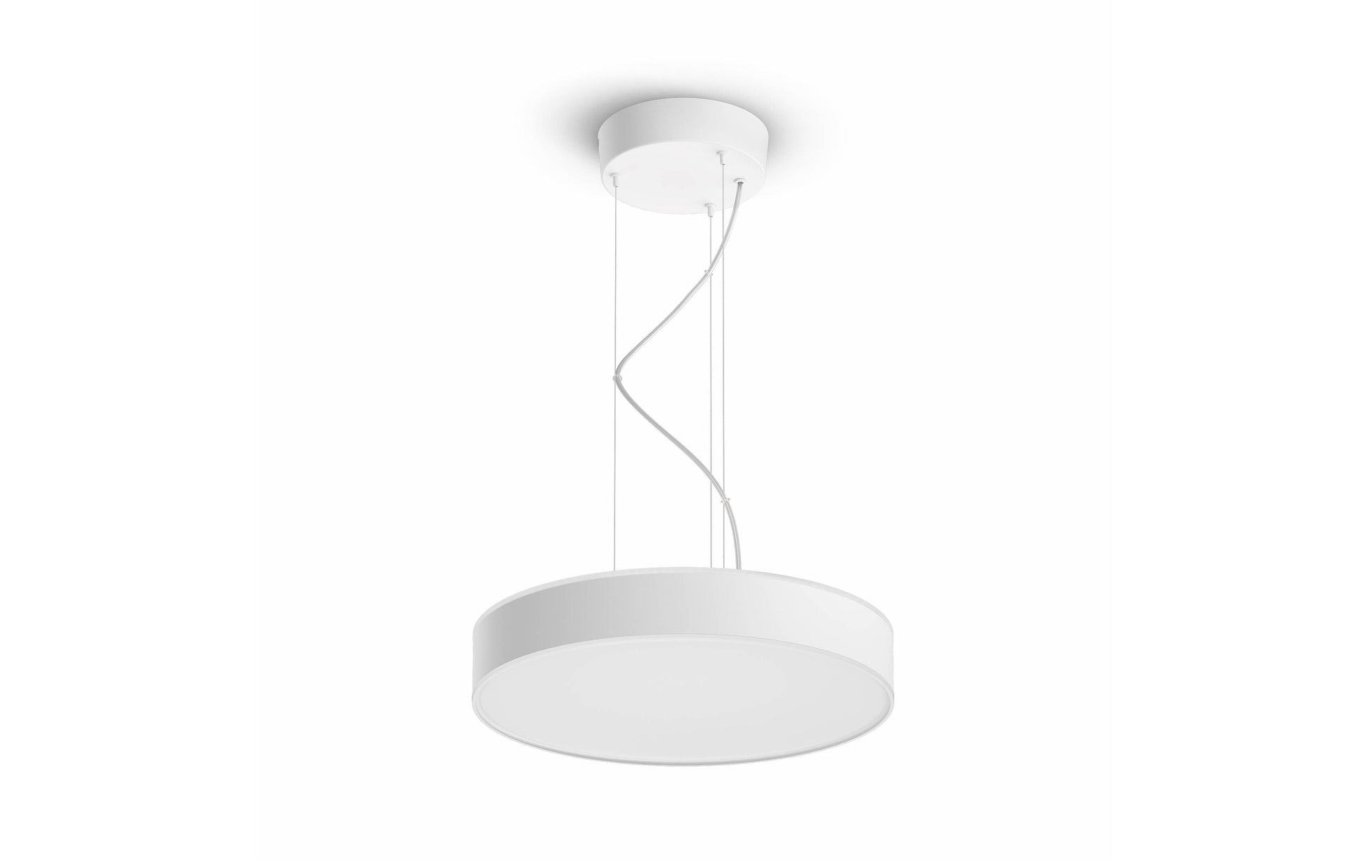 Philips by Signify Philips Hue Pendelleuchte Enrave – LED 33,5 W, 3300 lm, 2200–6500 K, dimmbar, Bluetooth & Hue Bridge – Weiss