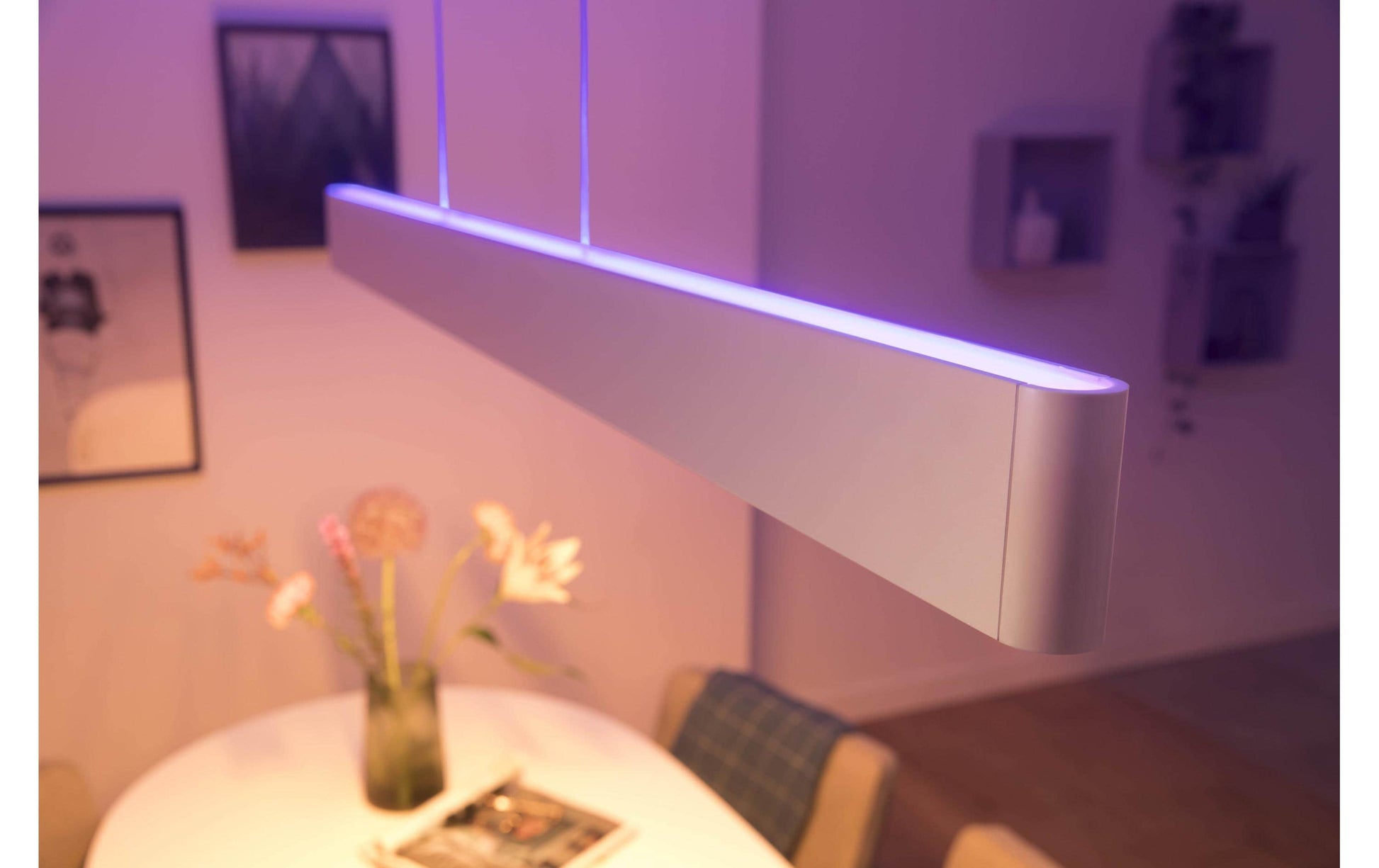 Philips by Signify Philips Hue Hängeleuchte Ensis – 4750 lm, 79 W, 2000–6500 K, dimmbar, für Hue Bridge/Bluetooth – Weiss