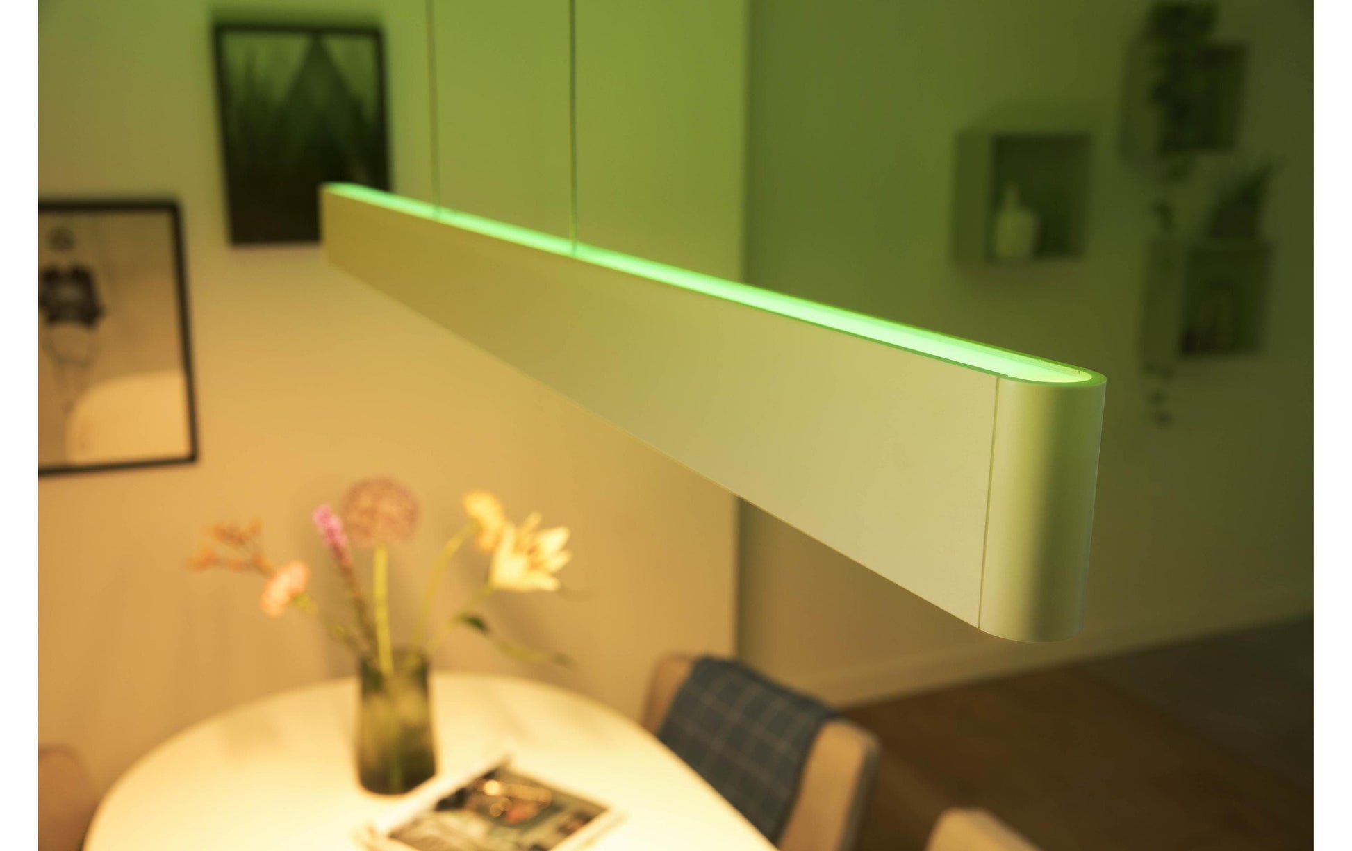 Philips by Signify Philips Hue Hängeleuchte Ensis – 4750 lm, 79 W, 2000–6500 K, dimmbar, für Hue Bridge/Bluetooth – Weiss