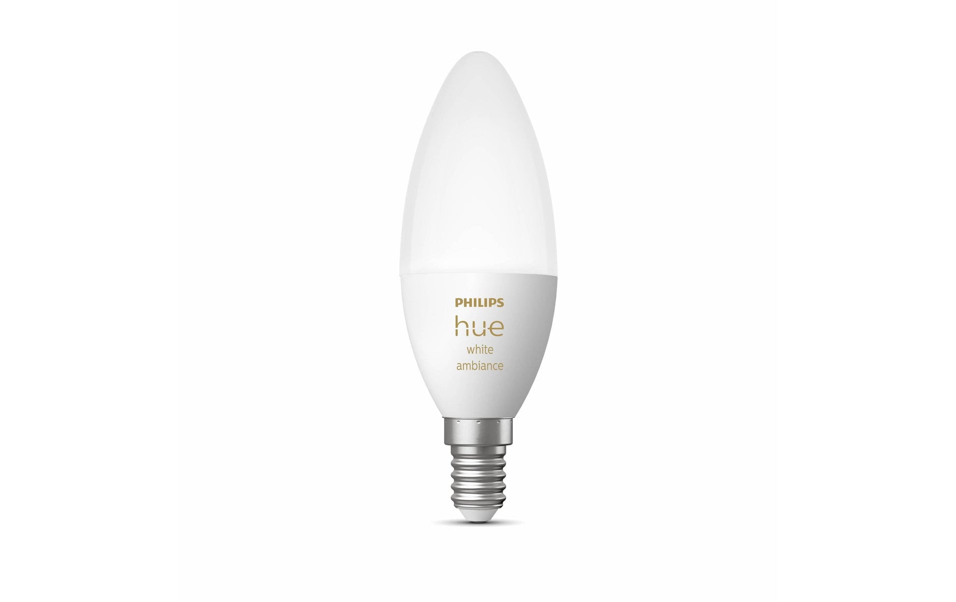 Philips by Signify Philips Hue Smart-Leuchtmittel E14 White Ambience – 470 lm, 2200–6500 K, App-Steuerung, dimmbar – Weiss