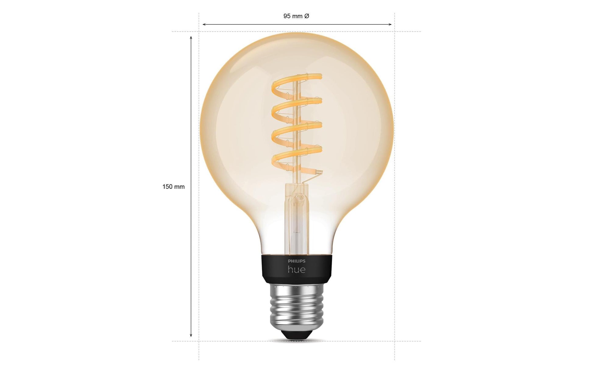 Philips by Signify Philips Hue Smart-Leuchtmittel E27 White Ambiance – 550 lm, 2200–6500 K, App, dimmbar – 1 Pack