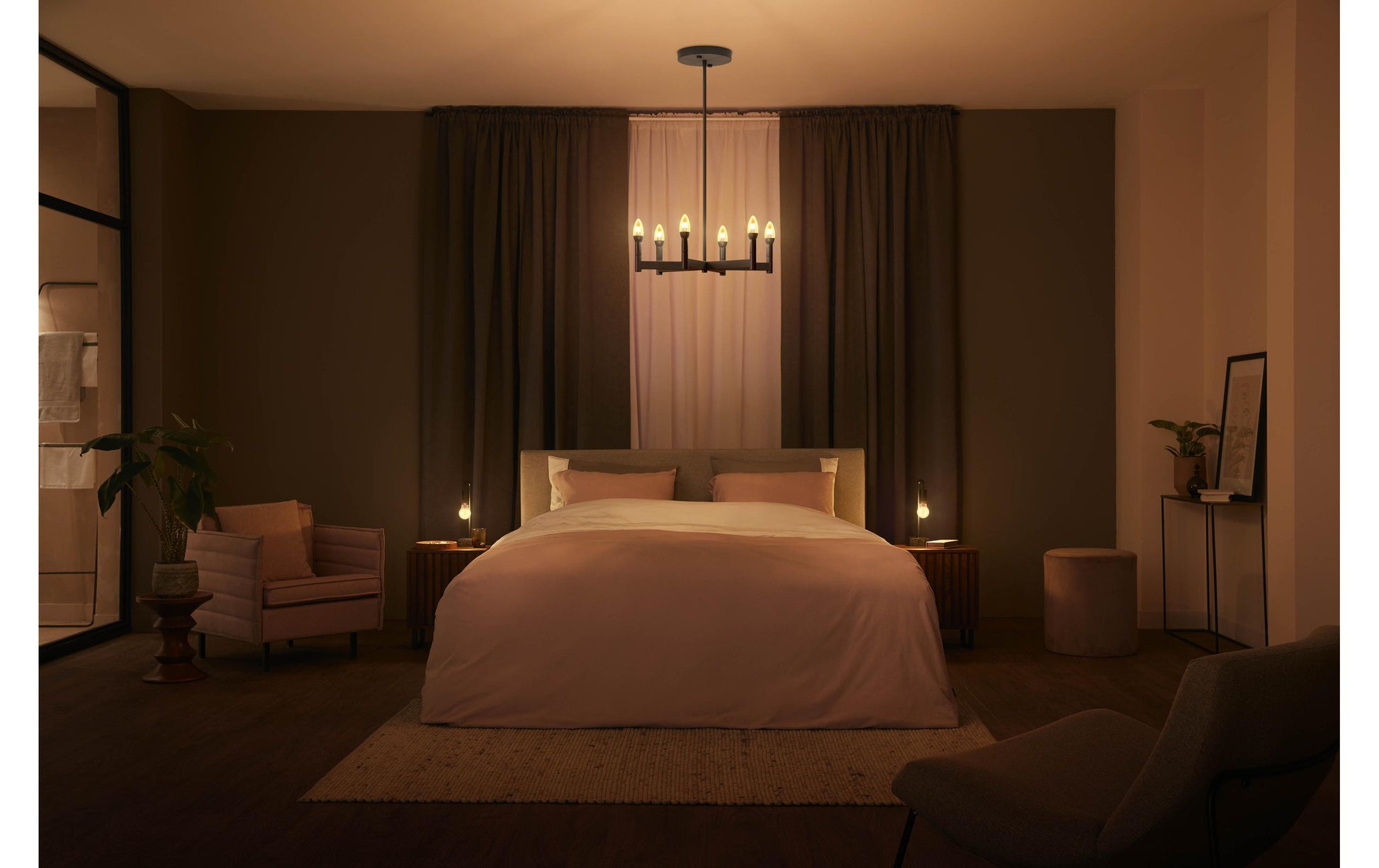 Philips by Signify Philips Hue Smart-Leuchtmittel E27 White Ambiance – 550 lm, 2200–6500 K, App-Steuerung, Bluetooth, dimmbar – E
