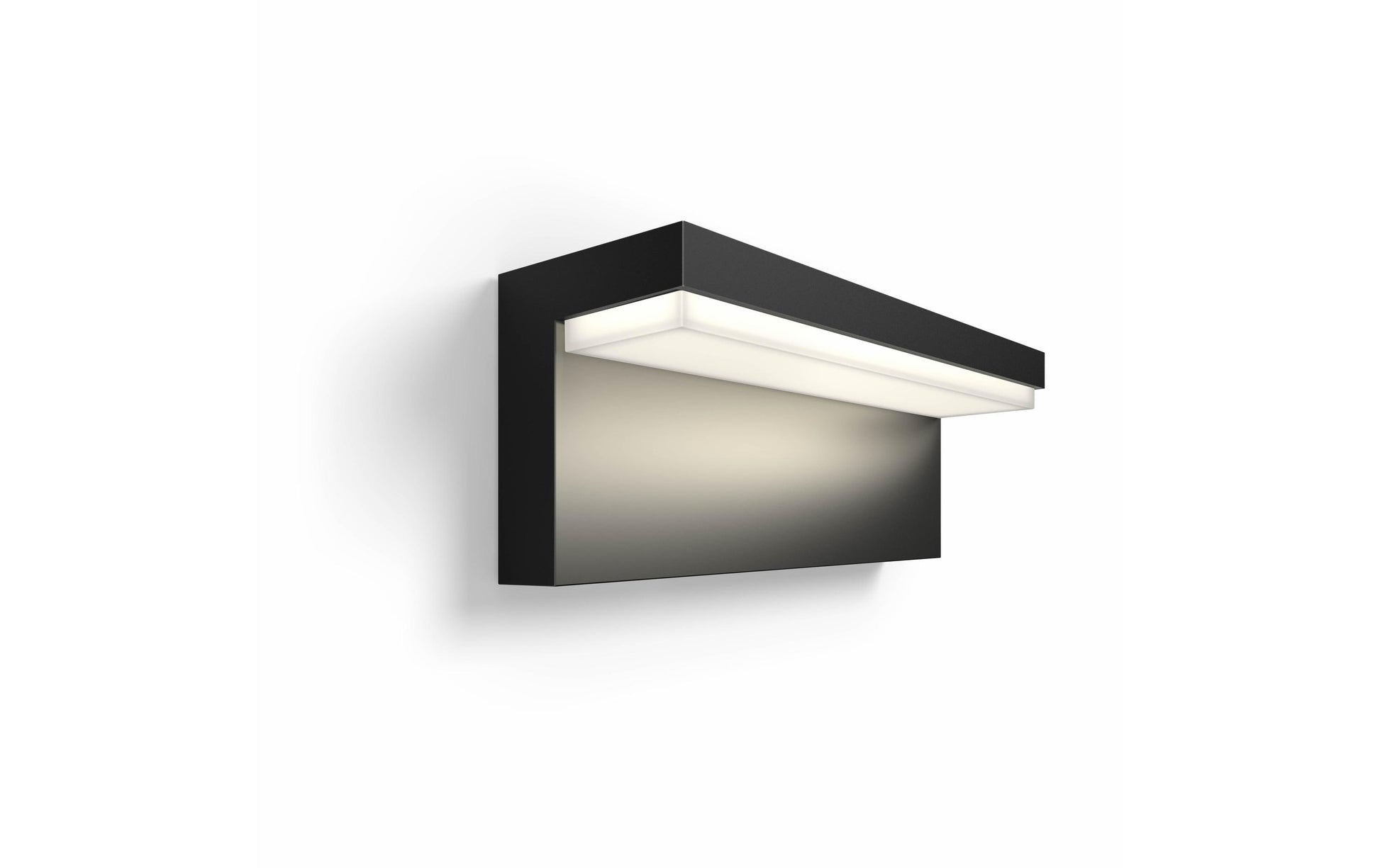 Philips by Signify Philips Hue Aussenwandleuchte – 13,5 W – Netzbetrieb – für Alexa, Google, HomeKit (u. a.) – dimmbar – Schwarz
