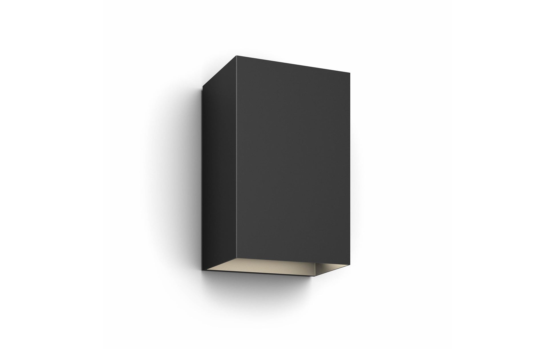 Philips by Signify Philips Hue Aussenwandleuchte – für Philips Hue (Hue Bridge erforderlich) – dimmbar – Schwarz – Aluminium