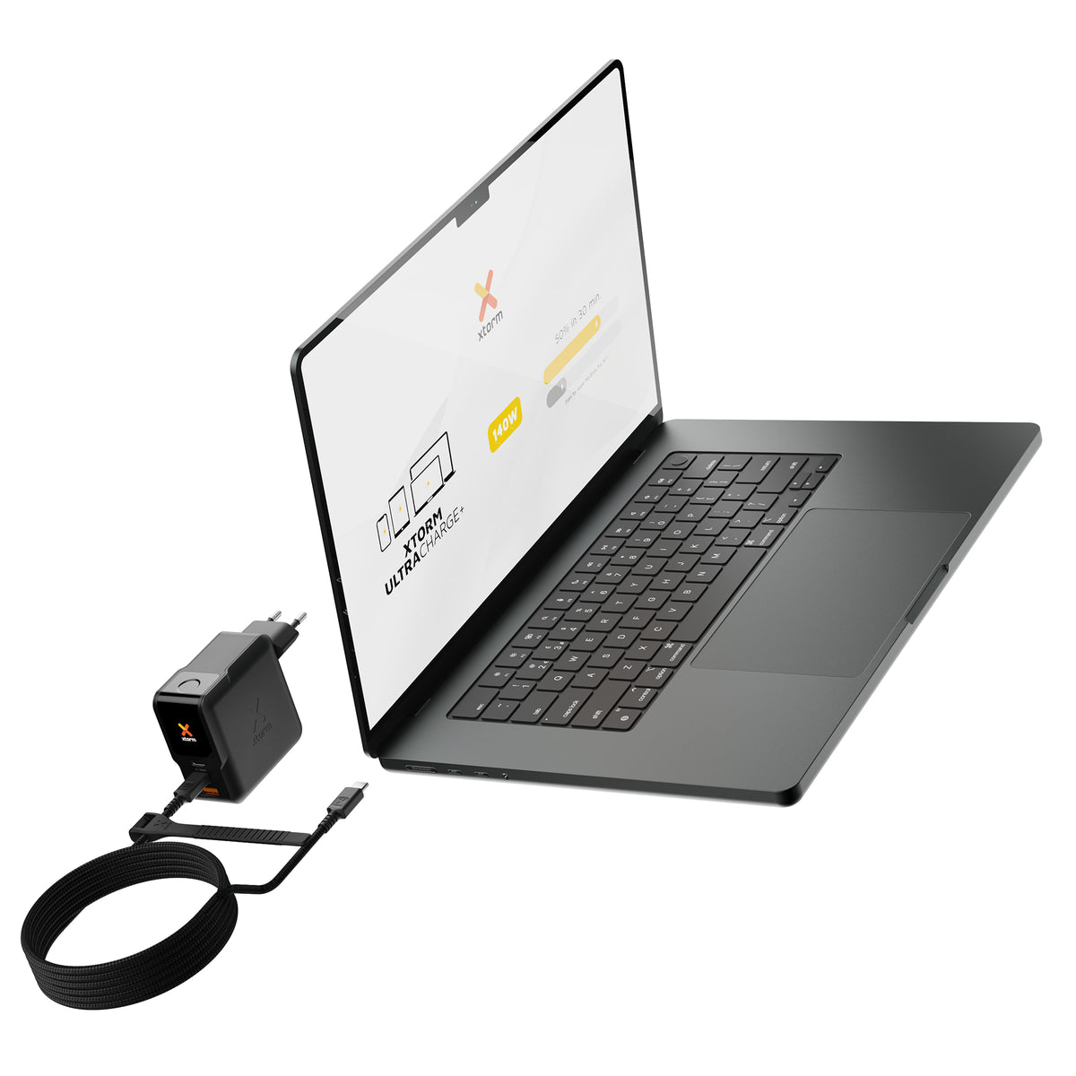Xtorm NextGen XECNG1401 USB-Ladegerät 140 W – USB-C×2, USB-A×1 – PD, QC 3.0, GaN