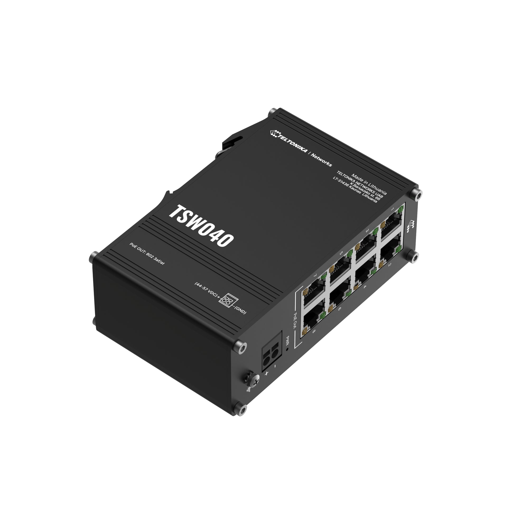 Teltonika NETWORKS TSW040 – Switch – 8×10/100, PoE+ 240 W