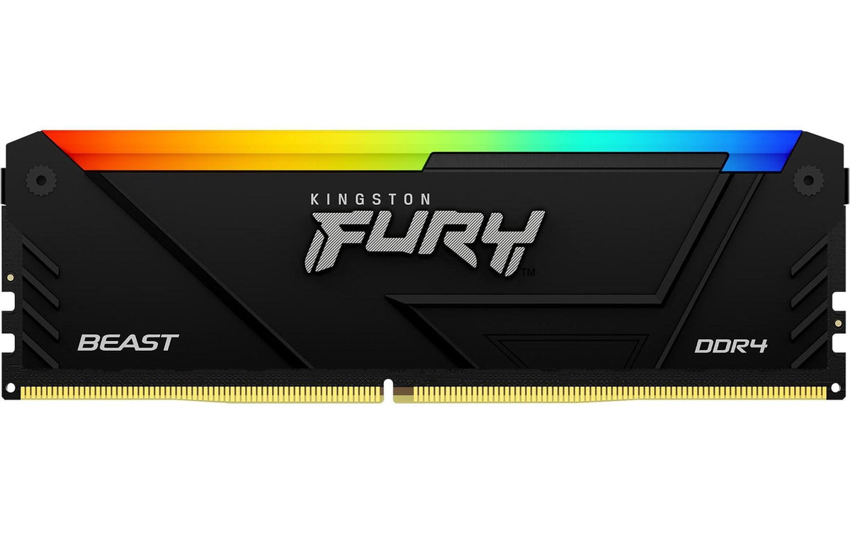 Kingston Technology Kingston FURY Beast – Arbeitsspeicher – 32 GB (4×8 GB), DDR4, 3600 MT/s, CL17, 1,35 V, 288-Pin DIMM, RGB