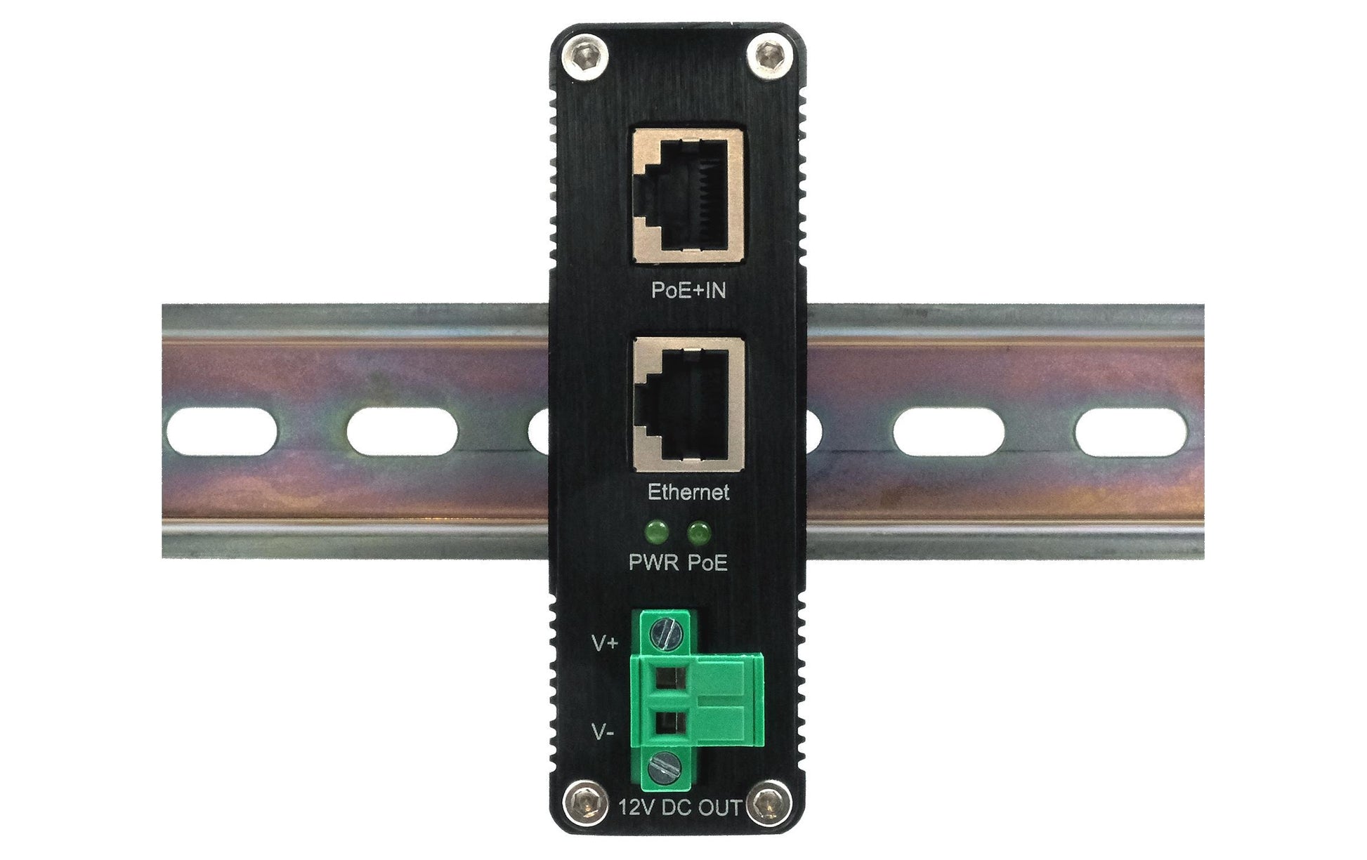 EXSYS EX-60325 PoE+ Splitter – Gigabit, 12 V/20 W, 1× RJ-45 – für nicht-PoE-Geräte (IP-Kamera, WLAN-AP)