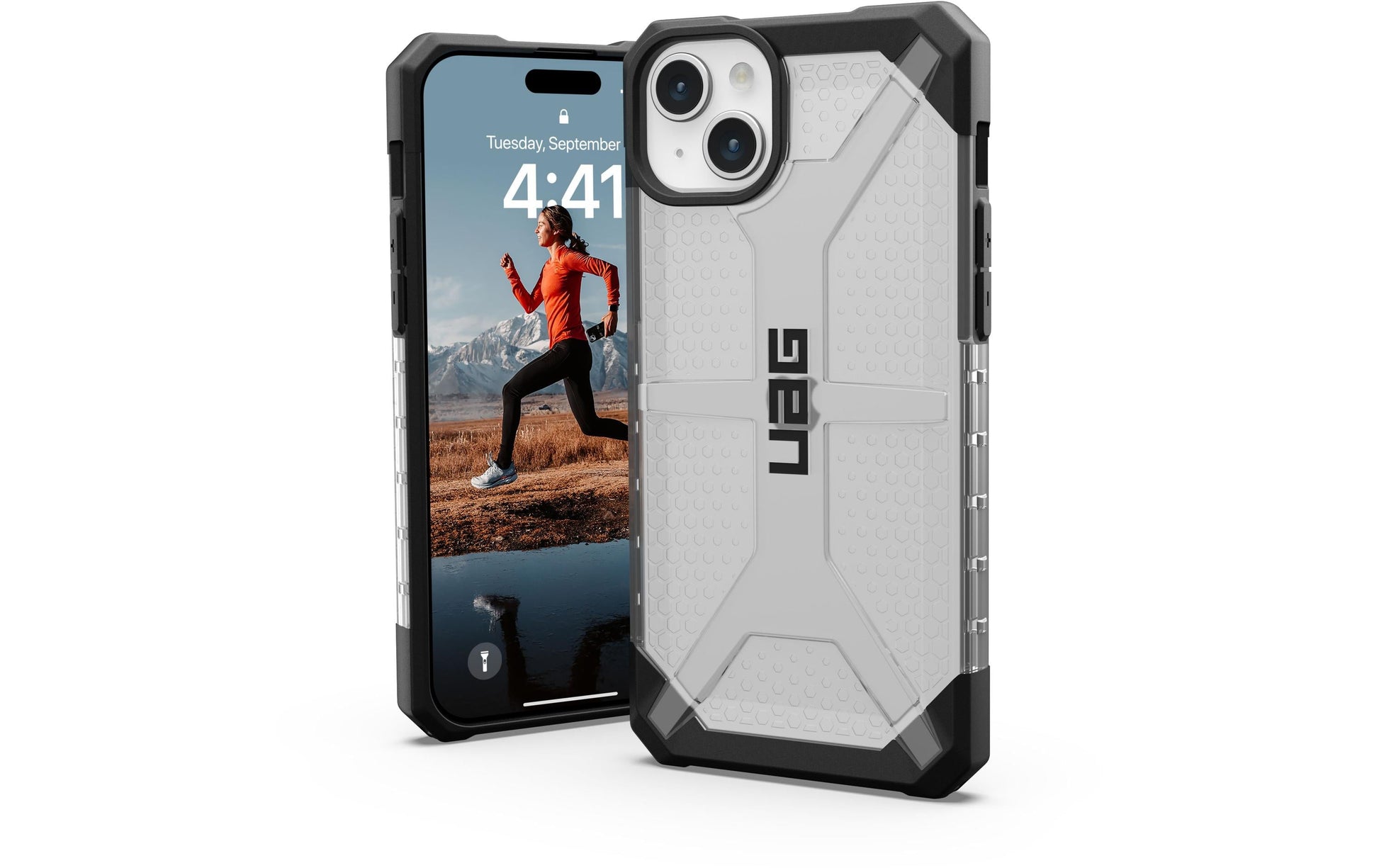 Urban Armor Gear UAG Plasma Ice – Rückcover – für Apple iPhone 15 Plus – MagSafe, TPU, Transparent, bis 4,8 m sturzsicher