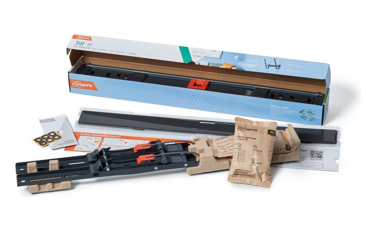 Vogel's Vogels 6VO TVM 3615B – Wandhalterung, neigbar, für 46", VESA 400×400, bis 35 kg, schwarz
