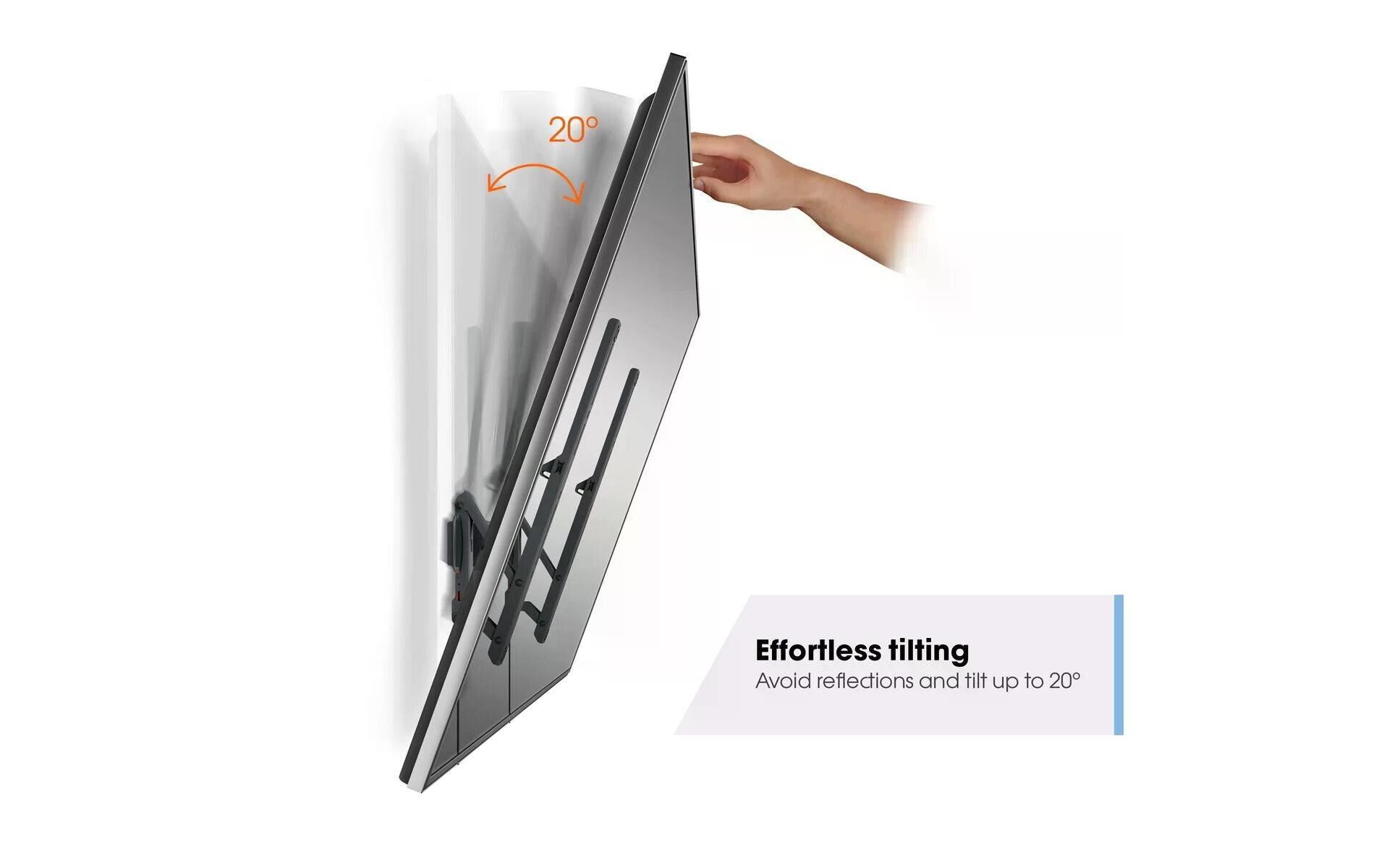 Vogel's Vogels 6VO TVM 3615B – Wandhalterung, neigbar, für 46", VESA 400×400, bis 35 kg, schwarz