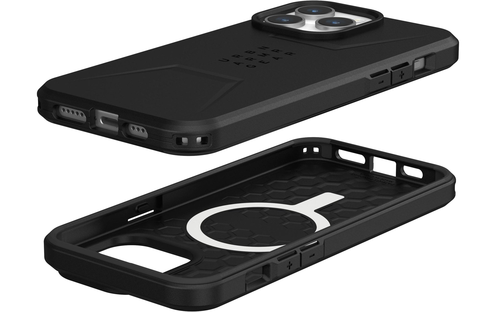 Urban Armor Gear Backcover – für Apple iPhone 15 Pro Max – schwarz – MagSafe-kompatibel