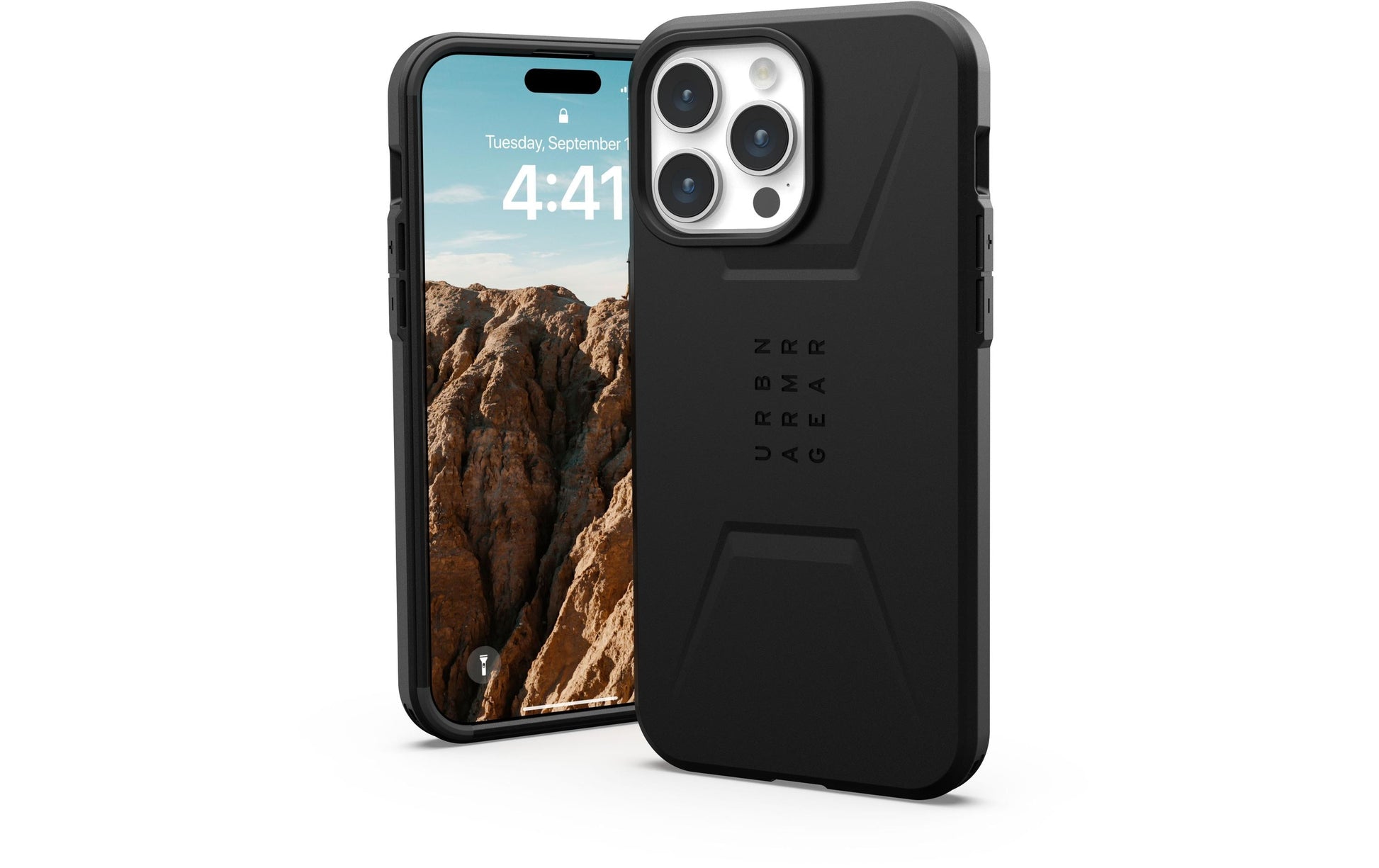 Urban Armor Gear Backcover – für Apple iPhone 15 Pro Max – schwarz – MagSafe-kompatibel