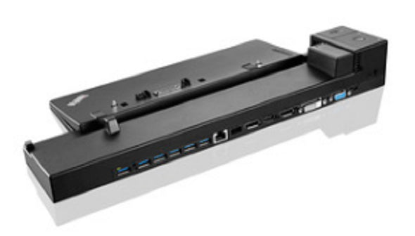 Lenovo 40A50230DK Dockingstation – Andocken, DP/HDMI/VGA/DVI, 6× USB-A, 3,5 mm Audio, GbE, für ThinkPad