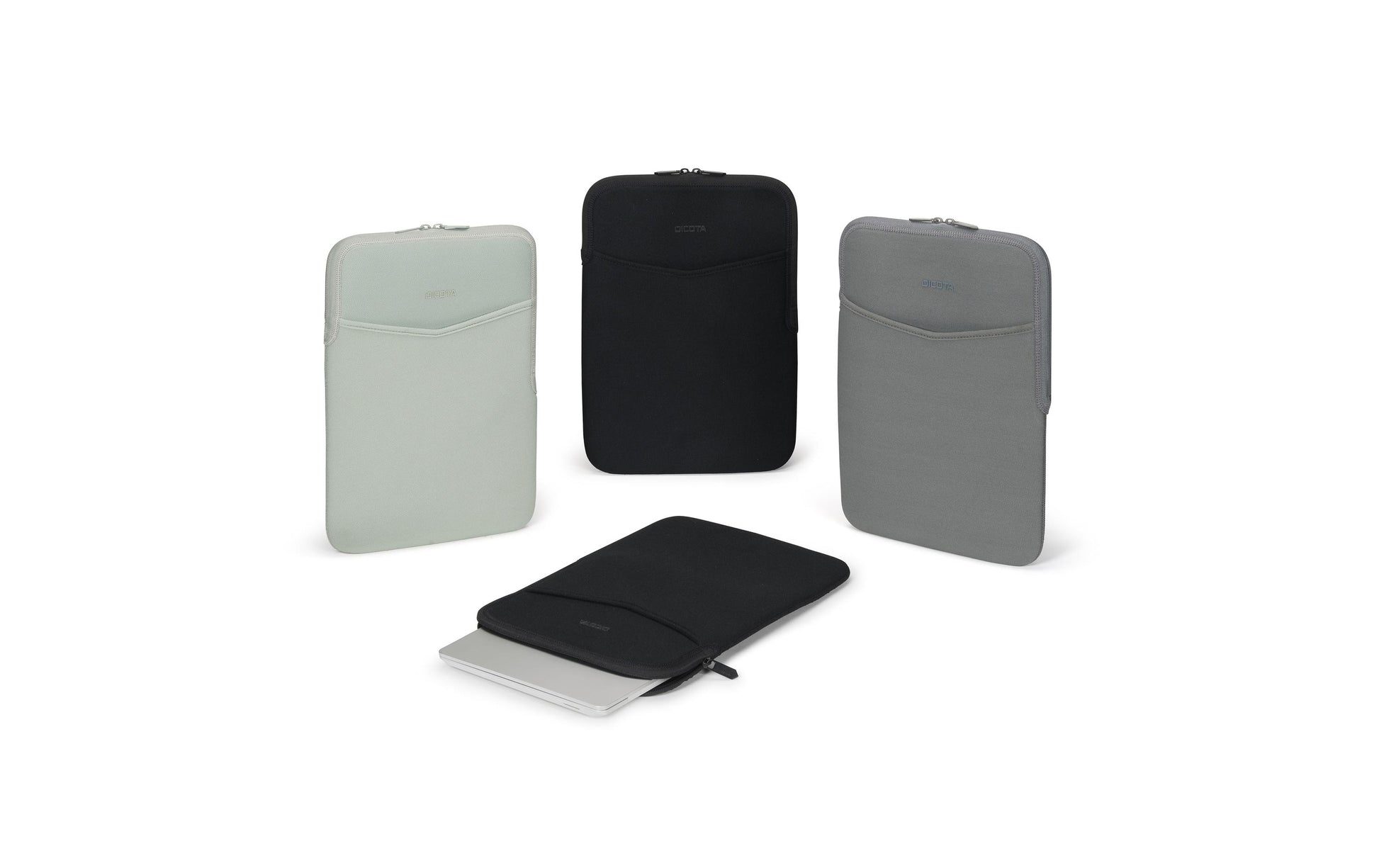 DICOTA Notebook-Schutzhülle bis 13,5" – Silber