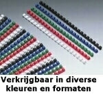 GBC Bindedisc-Ringe – Ø 16 mm, blau, Kunststoff – 100 Stk.