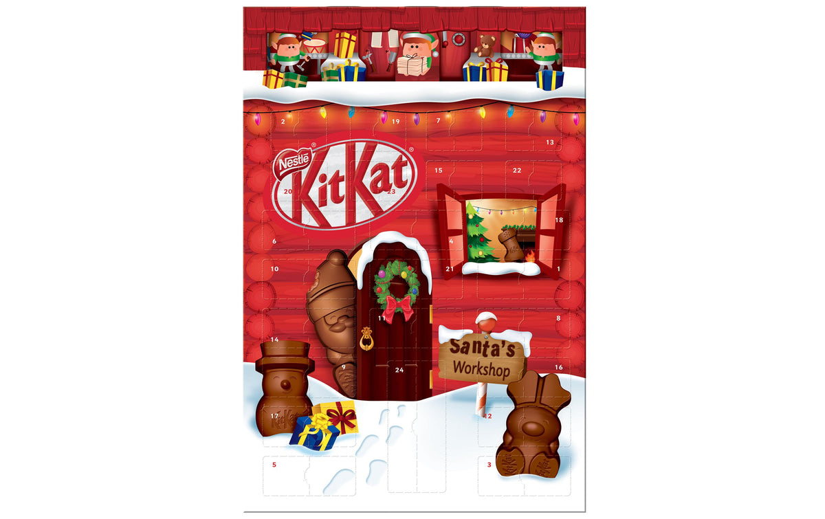 Nestlé snacks KITKAT Adventskalender Schokolade & Pralinés – 208 g