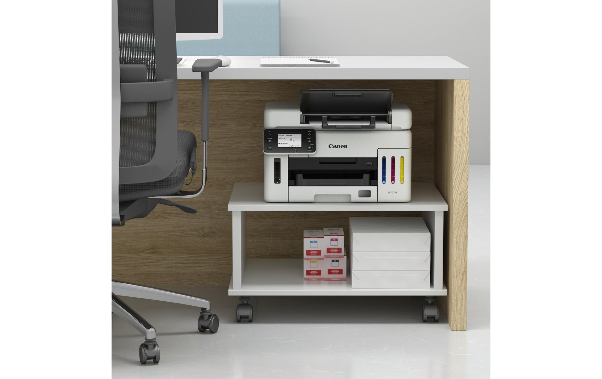 Canon MAXIFY GX6550 – Farbtintenstrahl-Multifunktionsdrucker, A4, 3-in-1, Duplex, ADF, WLAN/LAN, AirPrint