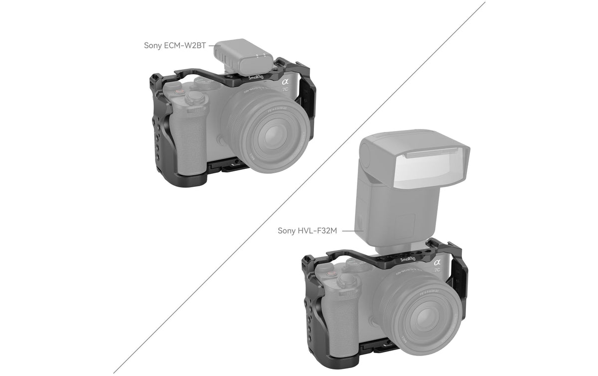 SmallRig 4422 Cage-Kit – 142 × 72 × 56,4 mm – für Sony Alpha 7C II, Alpha 7CR – Schwarz