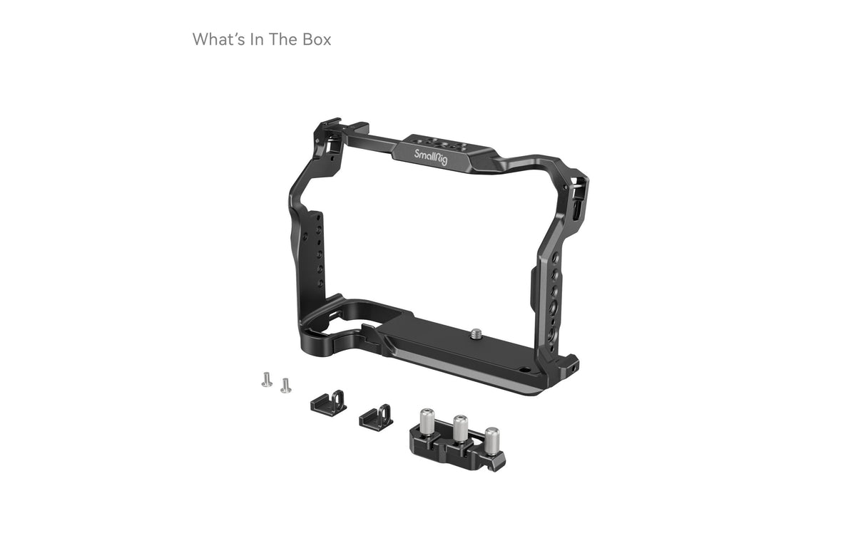 SmallRig 4201 Cage – Aluminium, 1/4"/3/8", 188,5 × 64,1 × 80 mm – für FUJIFILM GFX100 II – Schwarz
