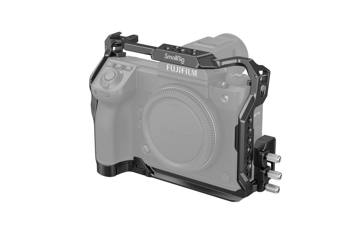 SmallRig 4201 Cage – Aluminium, 1/4"/3/8", 188,5 × 64,1 × 80 mm – für FUJIFILM GFX100 II – Schwarz