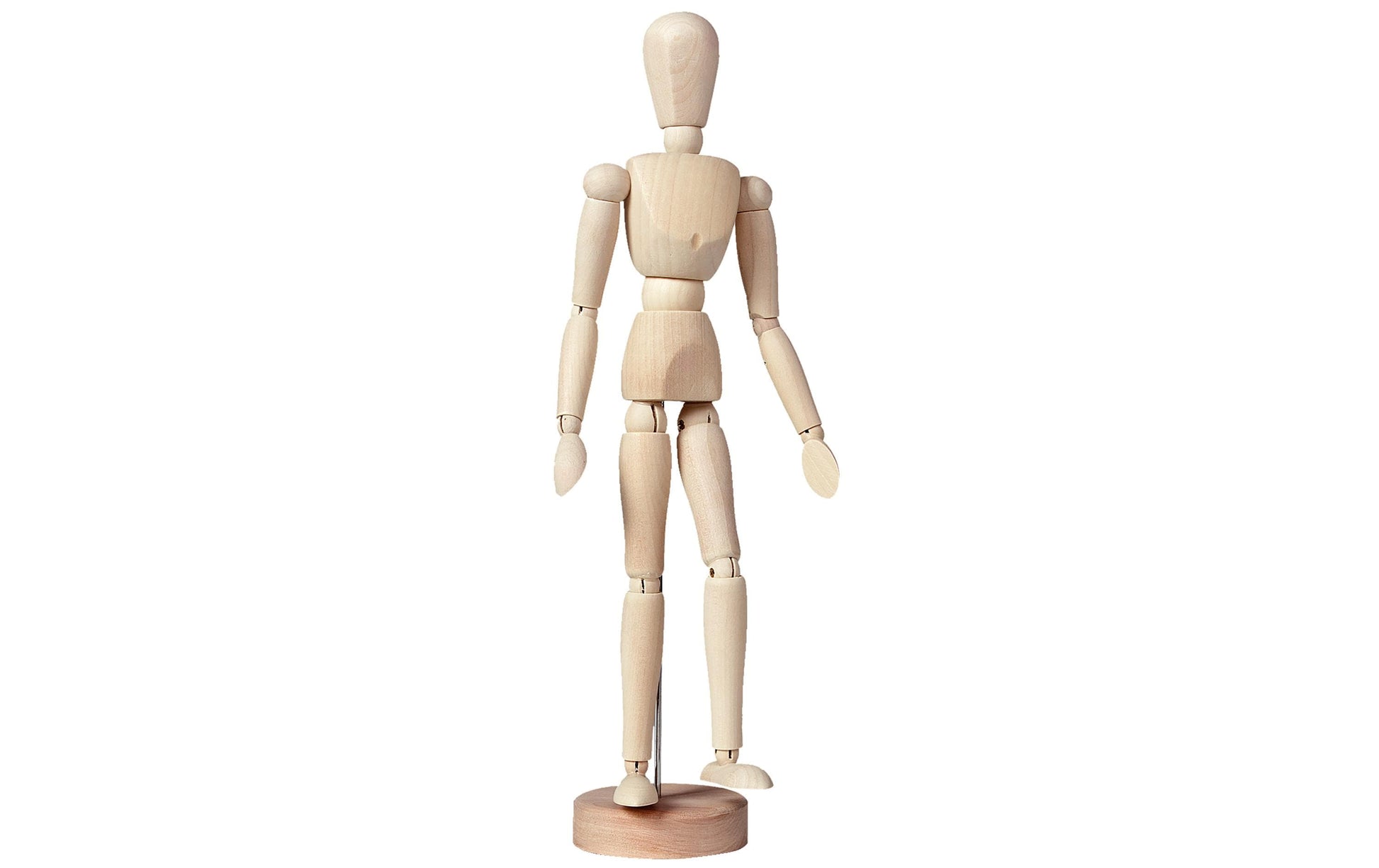 Talens Gliederpuppe Frau – Holzfigur, Höhe 300 mm, Holz, hellbraun, 1 Stück, unbehandelt