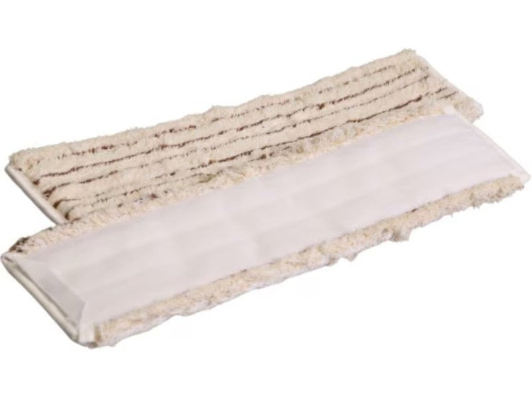 Wischbezug Timber – 40 cm – 50% Baumwolle, 50% Polyester – beige-braun gestreift