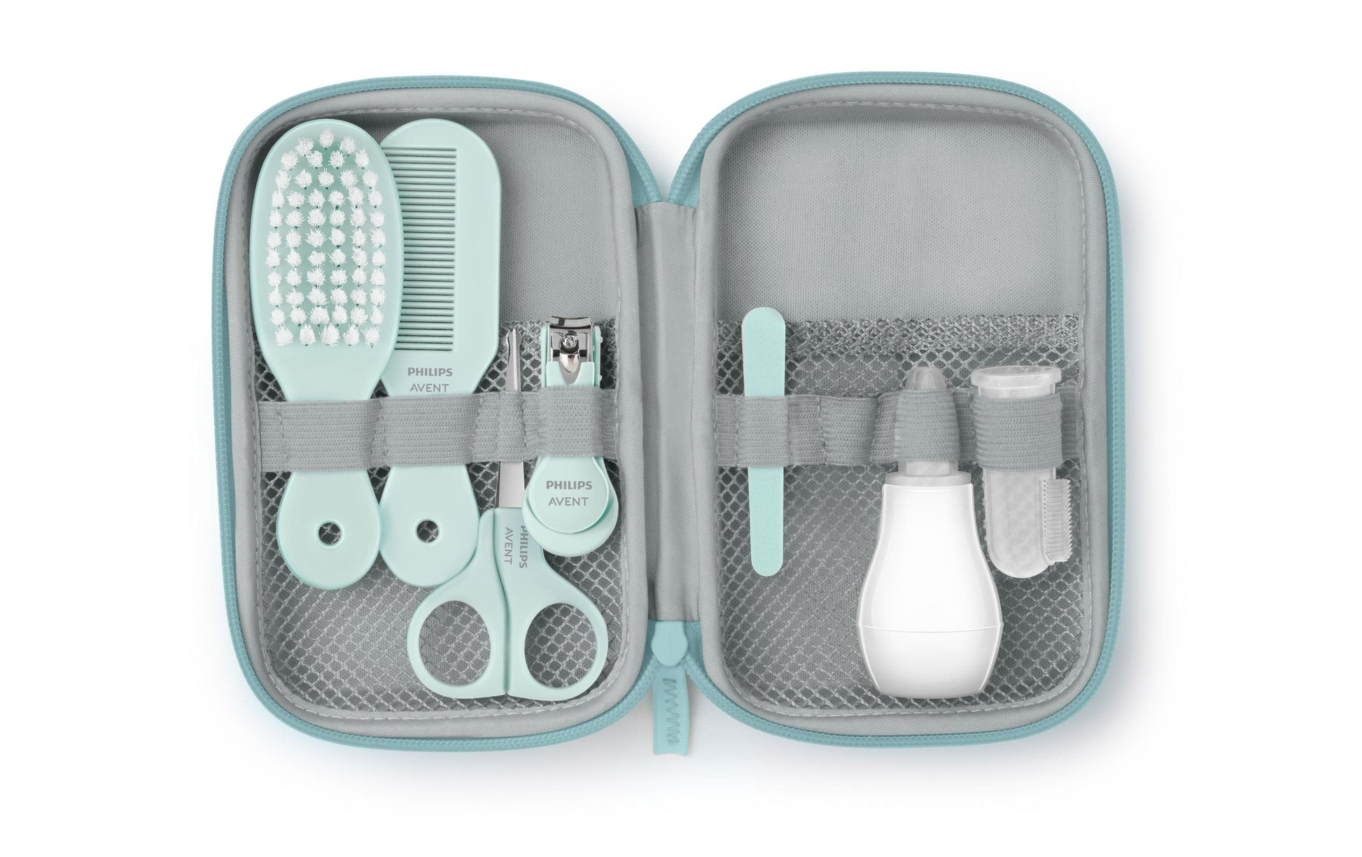 Philips AVENT Babypflege-Set – mit digitalem Thermometer, Nasensauger – 8 Stk – Blau