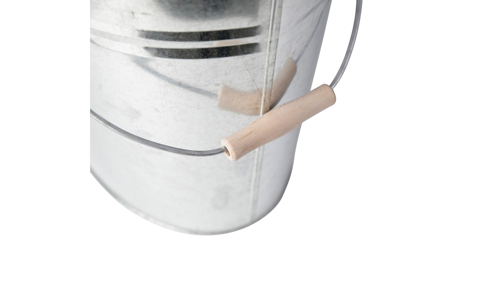 Kamino Standascher – Stahl (verzinkt), rund – silber – mit Deckel – Ø 35 × 40 cm