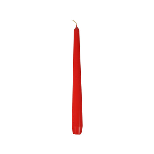 Papstar Leuchterkerzen – 25 cm, Ø 2,2 cm – Paraffin, Rot – 50er Pack