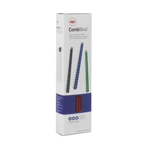GBC Bindedisc-Ringe – für A4 – Ø 6 mm, schwarz, Kunststoff – 100 Stk.