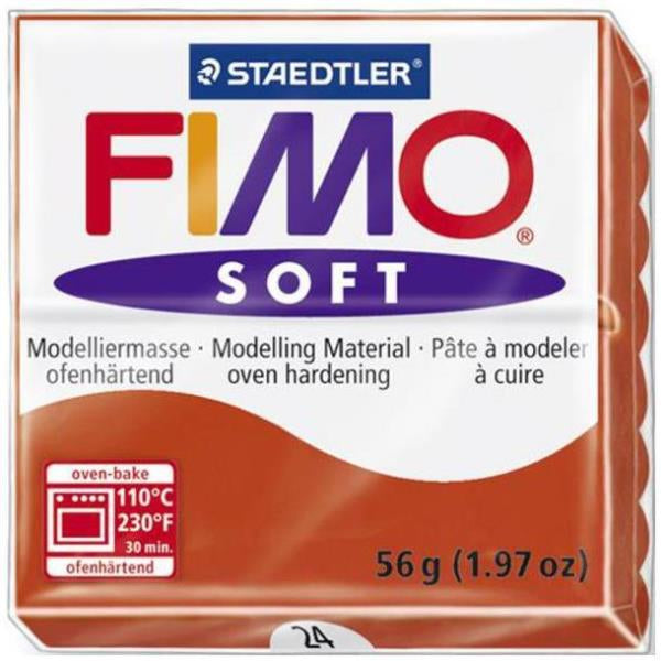 Staedtler Modelliermasse, Soft, Rot, ofenhärtend (110 °C, 30 min), 56 g, 1 Stk., 8020-24