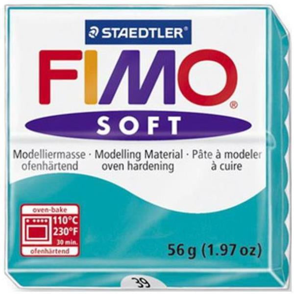 Staedtler Modelliermasse (FIMO) Soft, Grün, ofenhärtend (110 °C, 30 min), 56 g, 1 Stk., 8020-39