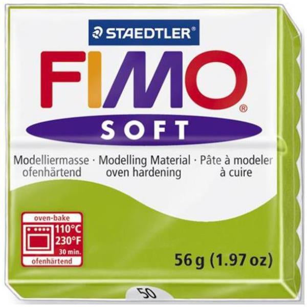 Staedtler Modelliermasse (ofenhärtend, 110 °C, 30 min), Soft, Grün, 56 g, 1 Stk.