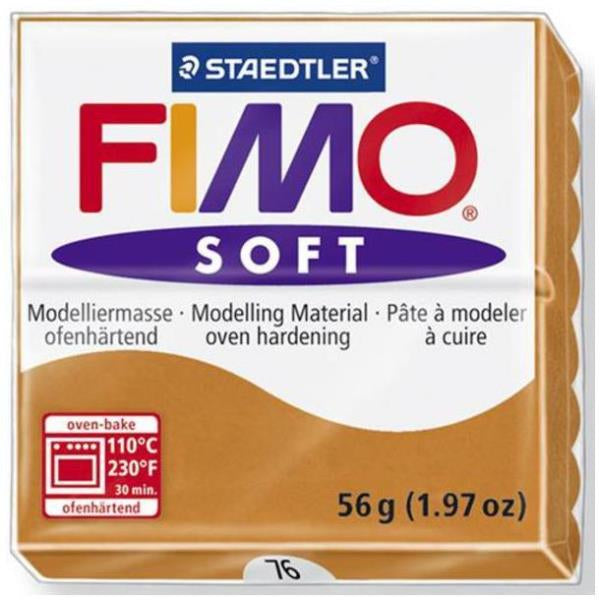 Staedtler Modelliermasse (ofenhärtend), Soft, Braun, 1 Stk., 8020-76