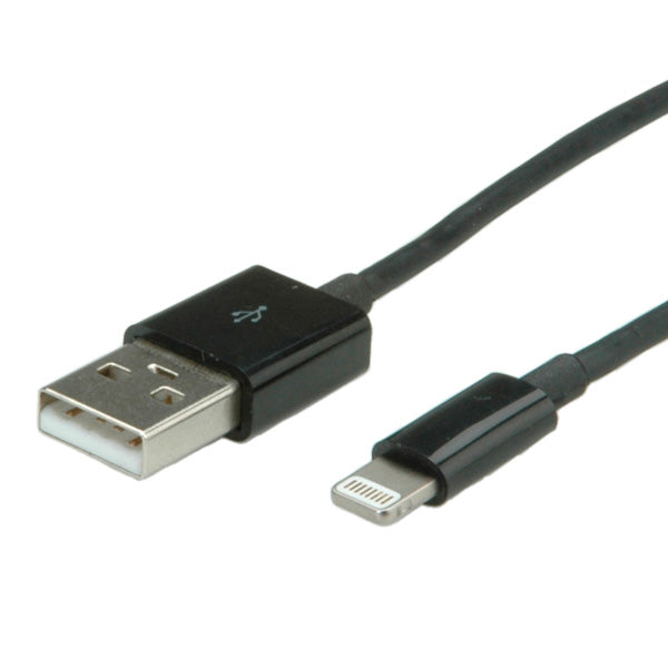 VALUE Kabel – USB‑A auf Lightning 1 m, MFi-zertifiziert – für iPhone/iPad