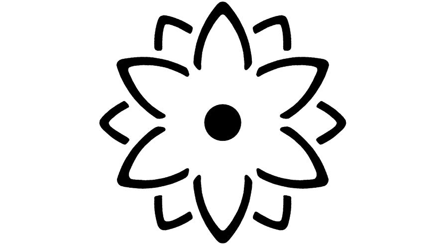 Wedo Motivstanzer Blume, Ø 35 mm, schwarz/grau