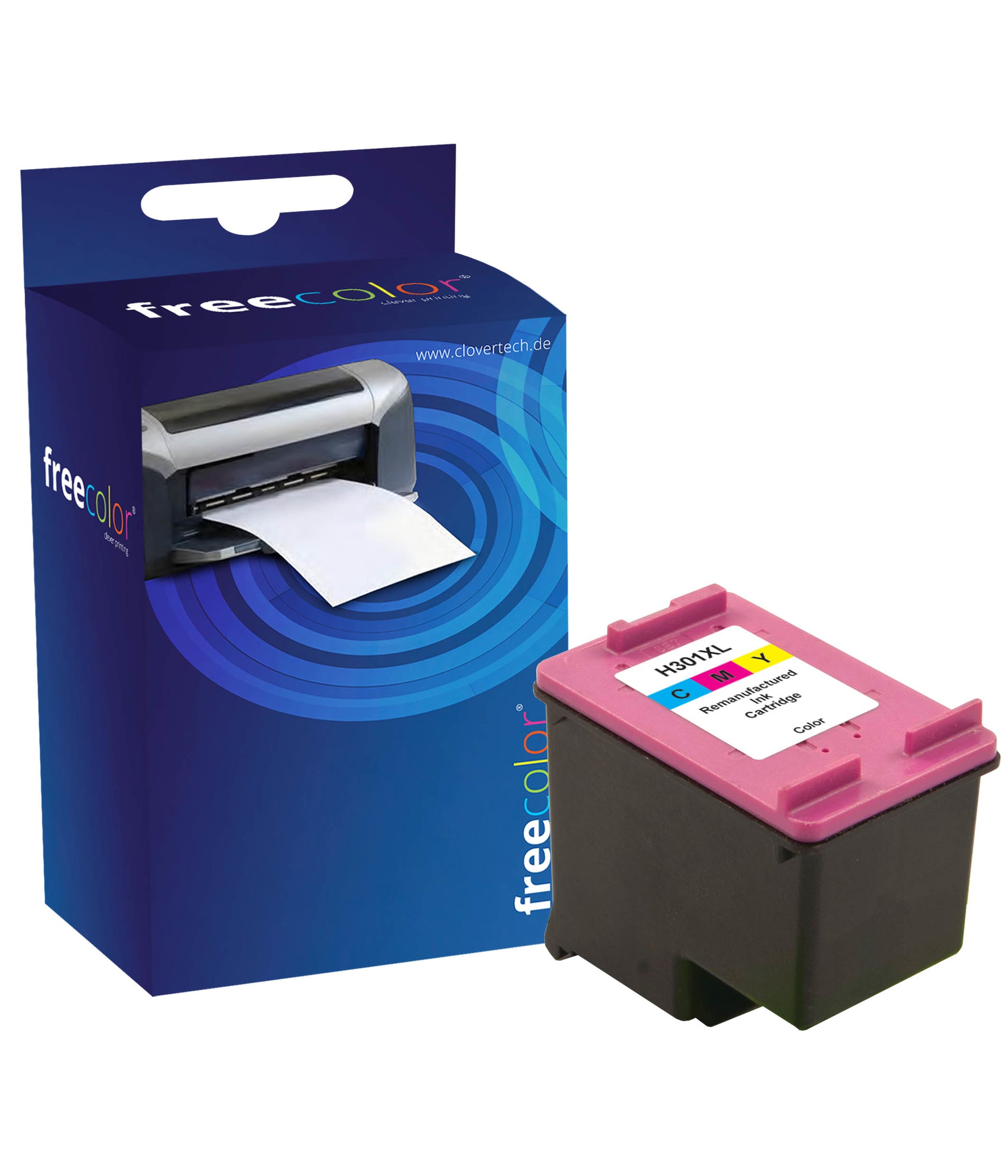 Freecolor Free Color Tintenpatronen-Multipack 301, kompatibel – für HP DeskJet 1000, 1050, 1055 und andere