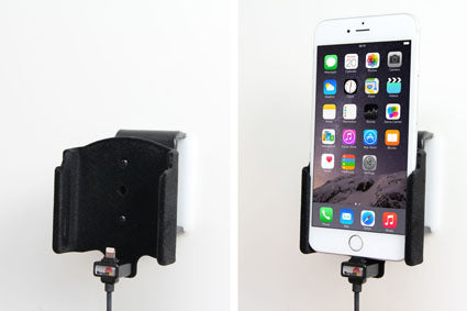 Brodit Auto-Halterung, aktiv, drehbar 22° mit Ladefunktion (12 V) – für iPhone 6S Plus – Grau