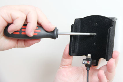 Brodit Auto-Halterung, aktiv, drehbar 22° mit Ladefunktion (12 V) – für iPhone 6S Plus – Grau