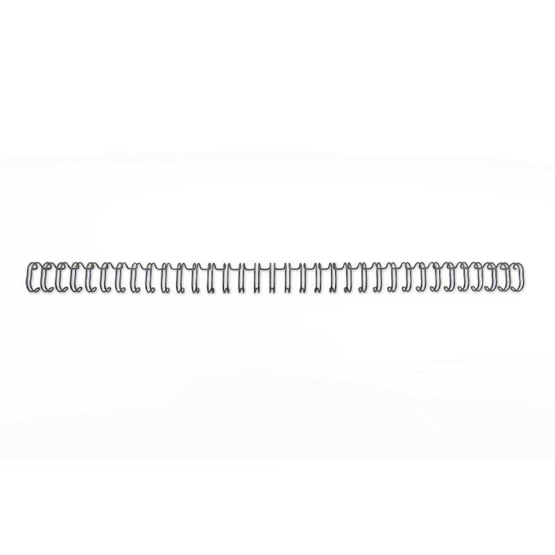 GBC Drahtbinderücken – A4 – 3:1 Teilung, 34 Ringe – Ø 11 mm – bis 100 Blatt, Schwarz – 100 Stk.