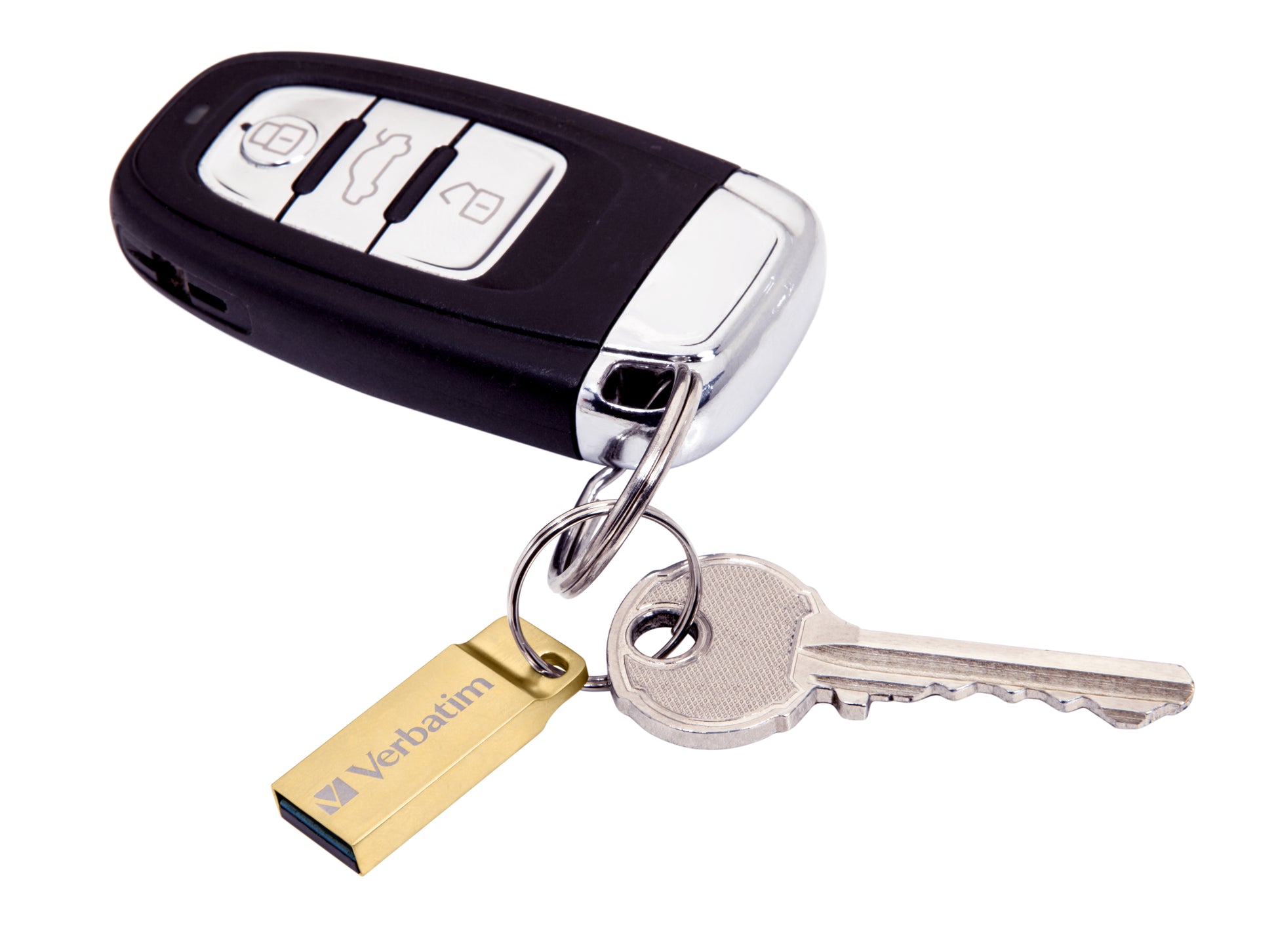 Verbatim USB-Stick – 32 GB, USB 3.0, wasser- und staubdicht, Schlüsselring, gold