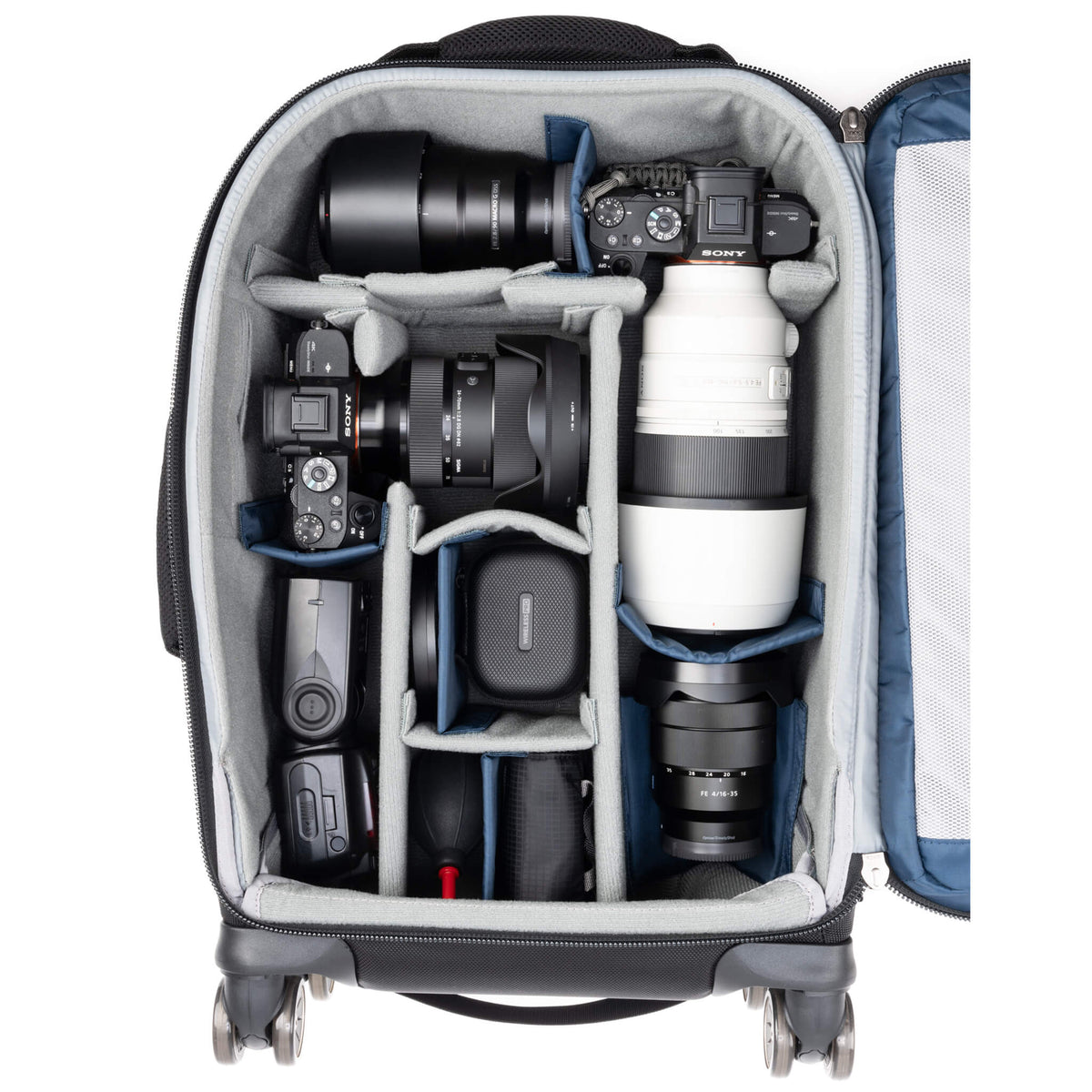 Think Tank Airport Roller Derby V2.0 Trolley – Nylon/PU – 356 × 229 × 559 mm – für Handgepäck – Schwarz